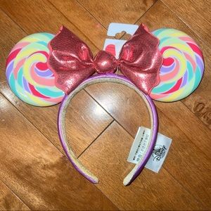 Disney Parks Exclusive Mickey Mouse Lollipop Ears Headband